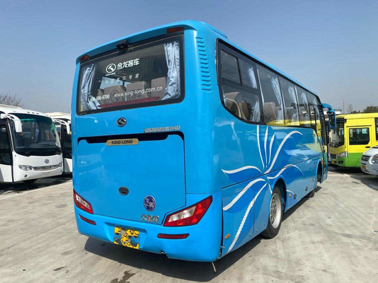 Used Kinglong Coach Bus LHD Front Engine XMQ6802 Yuchai Engine Second hand coach
