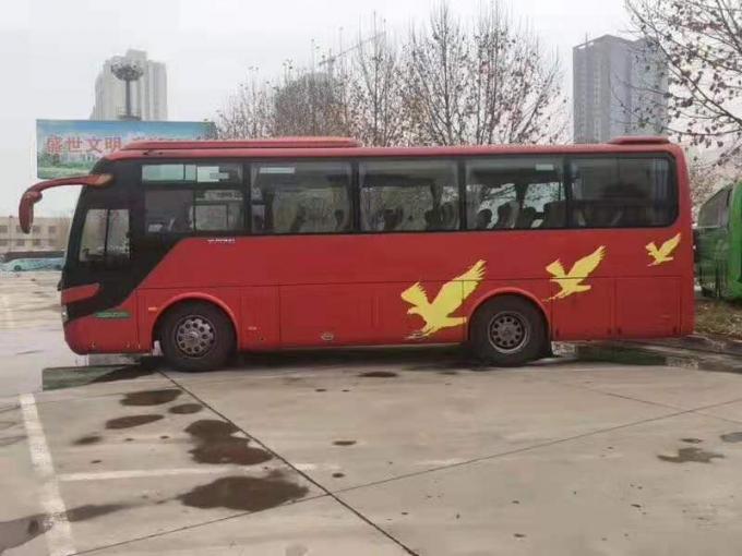New Arrival Yutong Brand Red Used Passenger Bus 2013 Year Manual Transmission