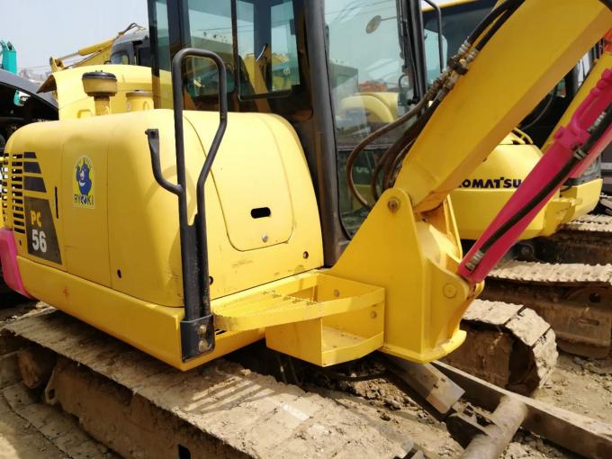 PC56 Second Hand Komatsu Excavator 4.6km/H / 5 Tons Used Construction Equipment