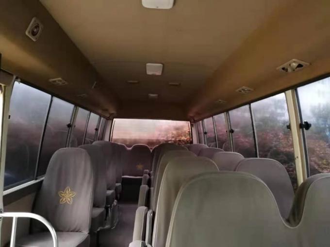 1HZ Diesel Engine Toyota Used Coaster Bus 30 Seats Manual Gear Box With AC