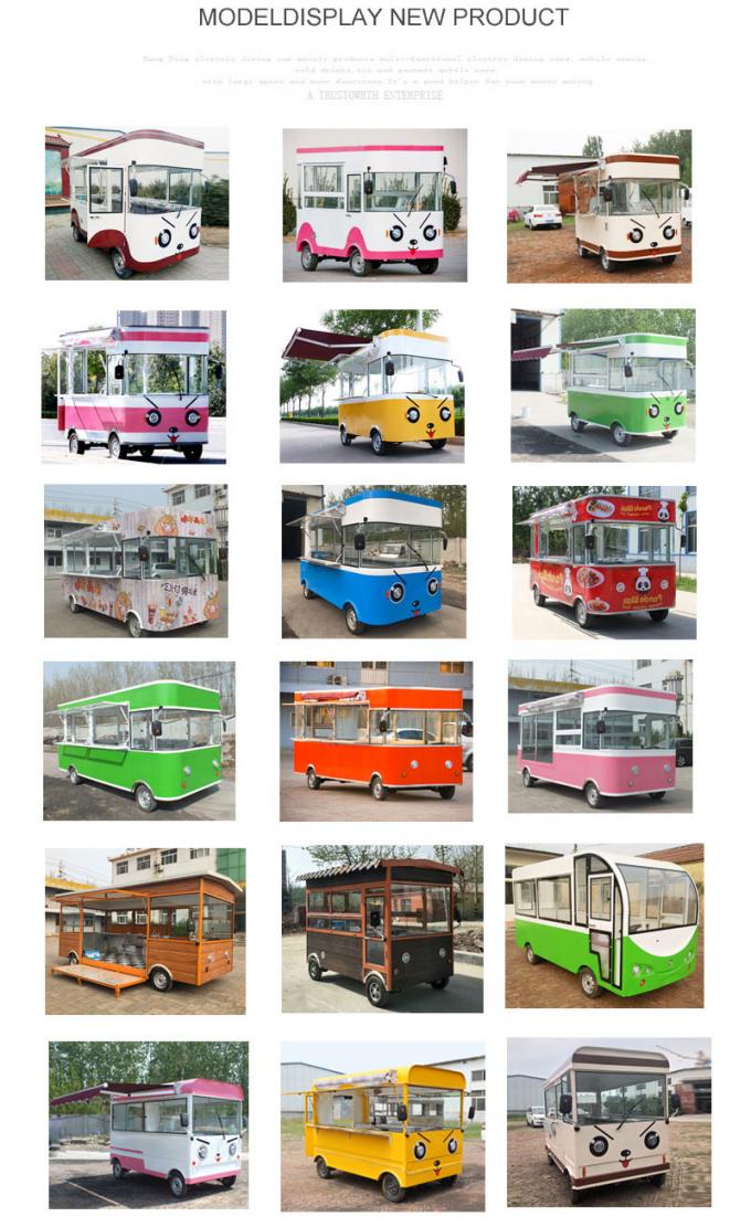 Outdoor Mobile Food Cart Trailer For Street High Visibility Led Outdoor Mobile Food Cart Trailer For