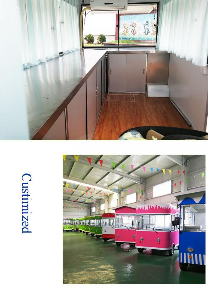Outdoor Mobile Food Cart Trailer For Street High Visibility Led Outdoor Mobile Food Cart Trailer For